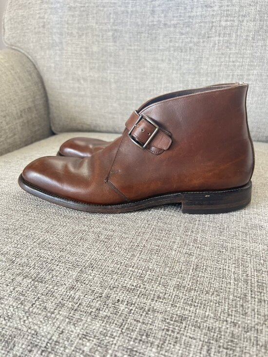Allen Edmonds Ostendo St. George Ankle Strap Boots Men\'s sz 9.5 AA Narrow main image 14
